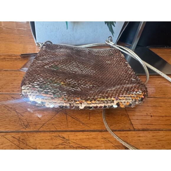Coach Poppy Disco Mini Bag In Gold Sequins Shoulder Bag/ Crossbody (210 - Picture 5 of 6